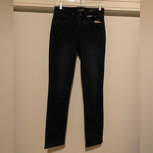 Joseph Ribkoff Classic Slim Studded Jeans (Size 8)